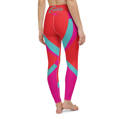 AFA Big Heart Red Yoga Leggings