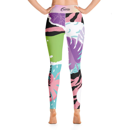 AFA Abstract Pattern 1 Signature Bold Color Yoga Leggings