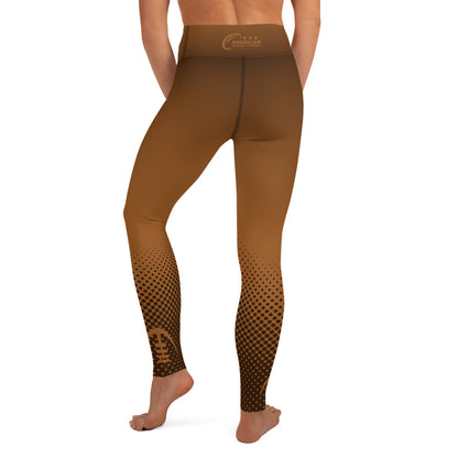 AFA Diamond Heart Rich Gold Neutrals Yoga Leggings