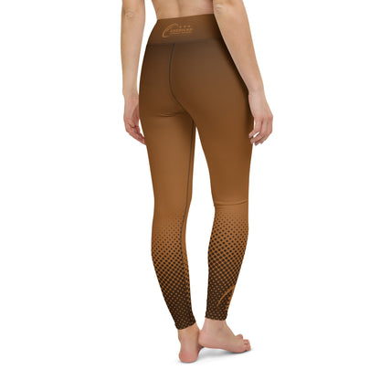 AFA Diamond Heart Rich Gold Neutrals Yoga Leggings