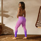 AFA Diamond Lavender Rose Signature Premium Yoga Leggings