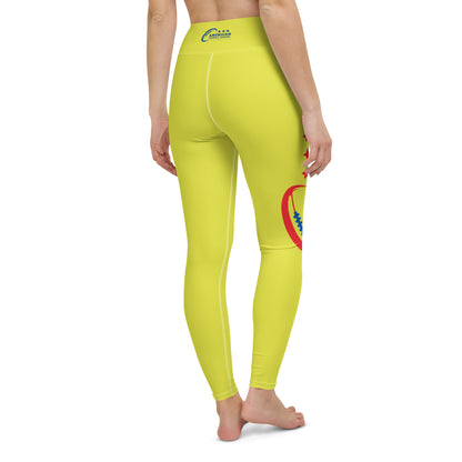 AFA Brand Logo Yellow Signature Premium Yoga Leggings