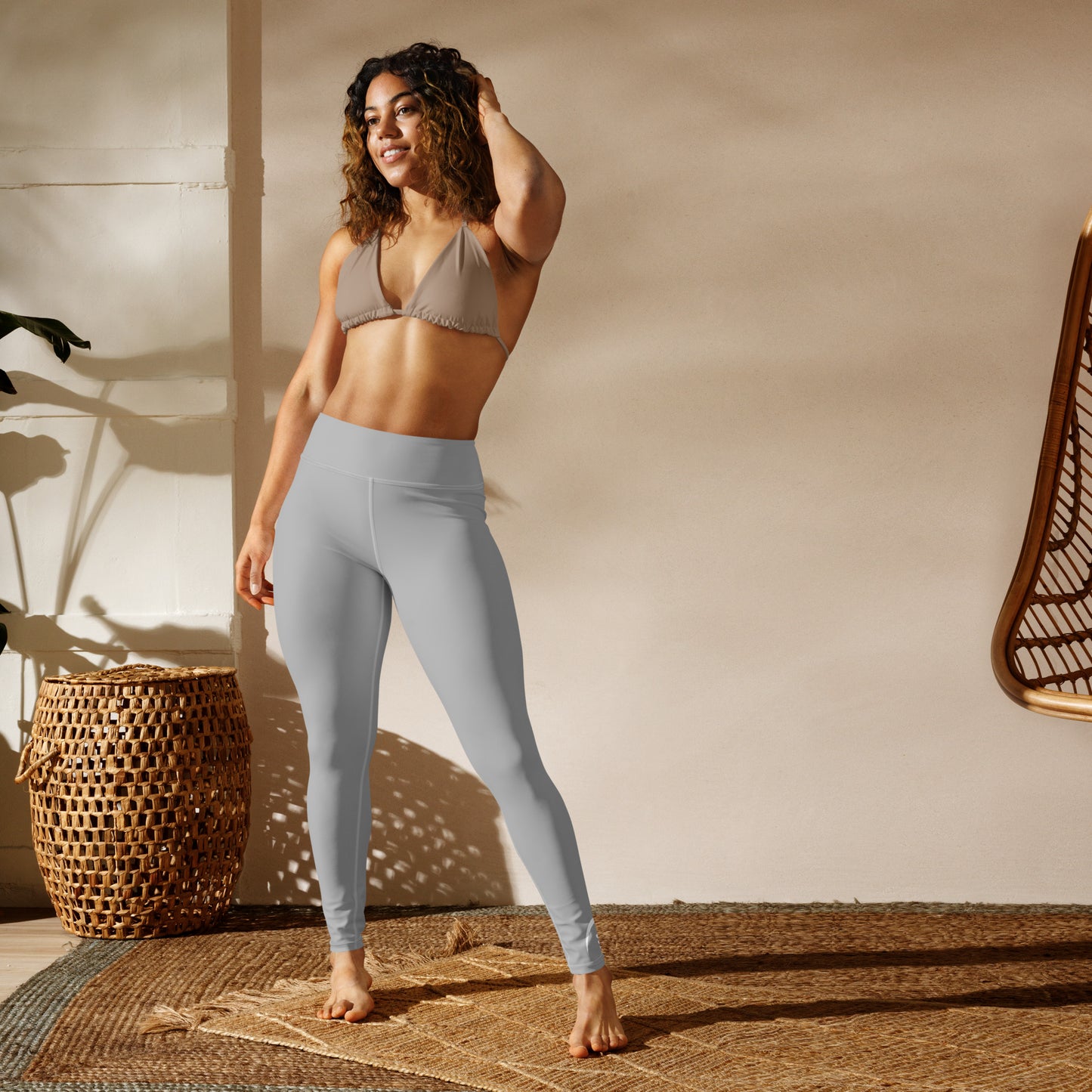 AFA Basics Siver Neutrals Solid Yoga Leggings