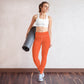 AFA Basics Outrageous Orange Solid Yoga Leggings