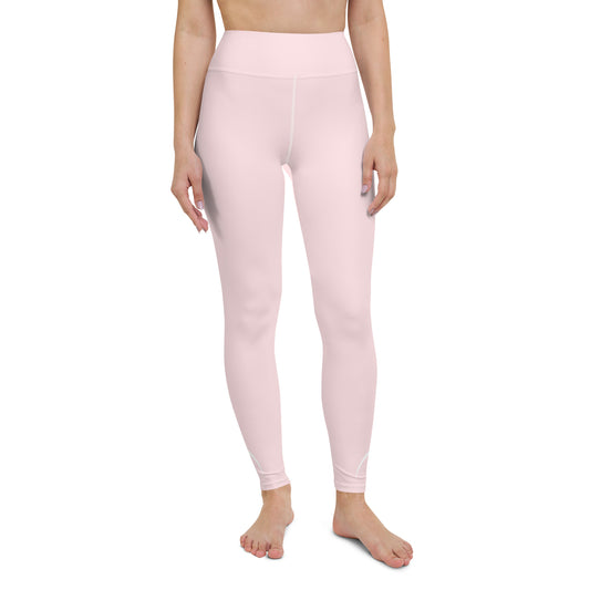 AFA Basics Pale Pink Solid Yoga Leggings