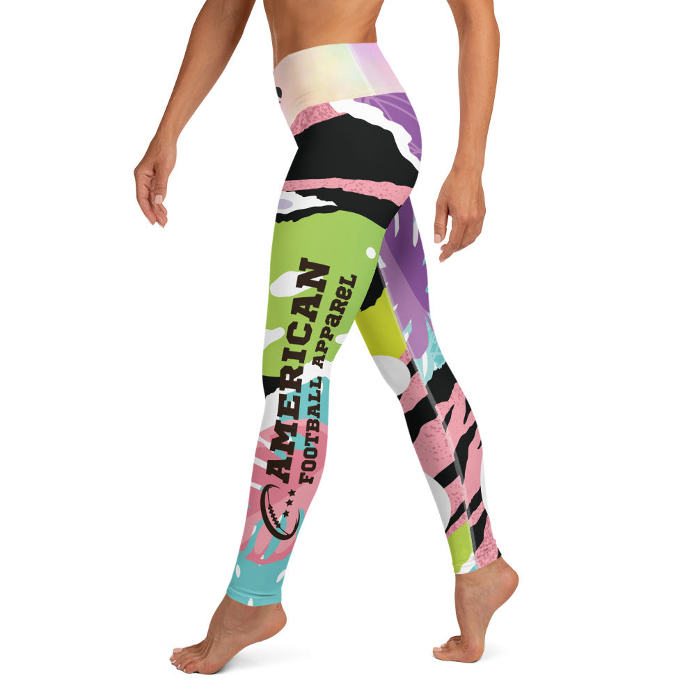 AFA Abstract Pattern 1 Signature Bold Color Yoga Leggings