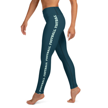 AFA Blue Whale Typography Sealife Football Yoga Leggings