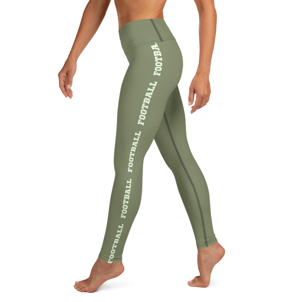 AFA Finch Typography Football Yoga Leggings