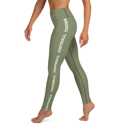 AFA Finch Typography Football Yoga Leggings