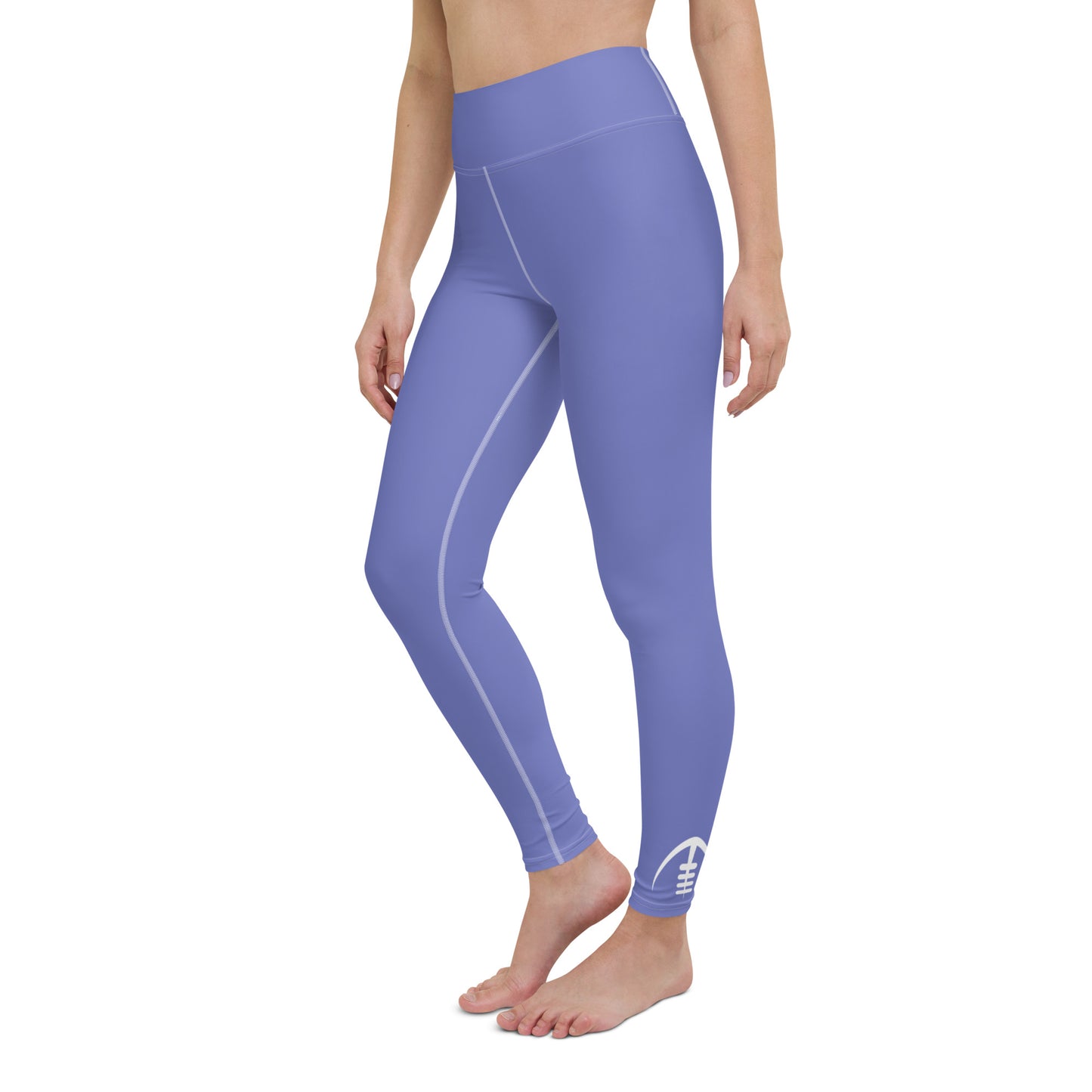 AFA Basics Medium Slate Blue Solid Yoga Leggings