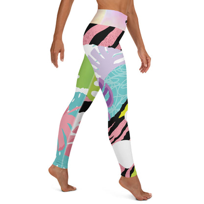 AFA Abstract Pattern 1 Signature Bold Color Yoga Leggings