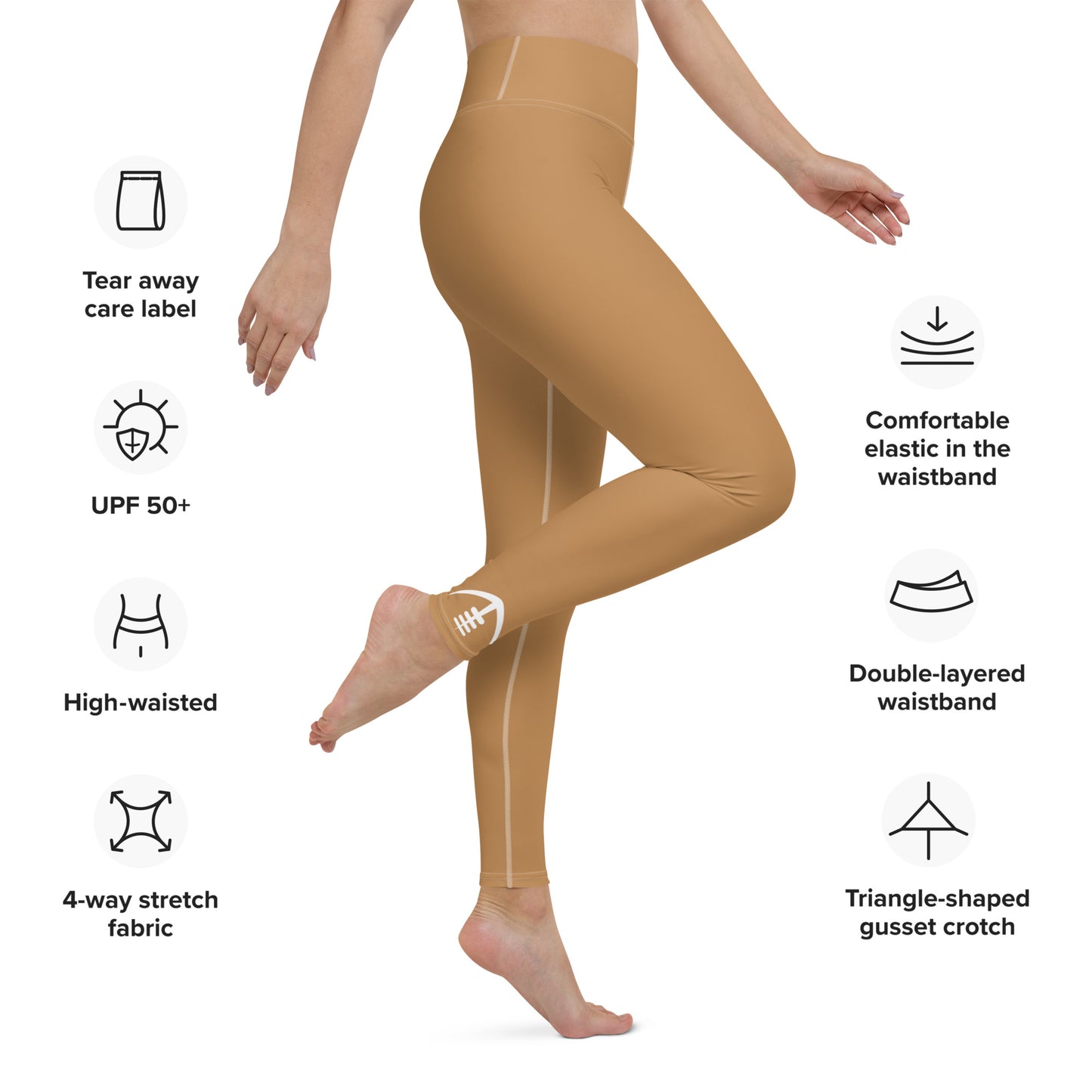 AFA Basics Nude Neutrals Solid Yoga Leggings