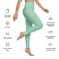 AFA Basics Vista Blue Solid Yoga Leggings