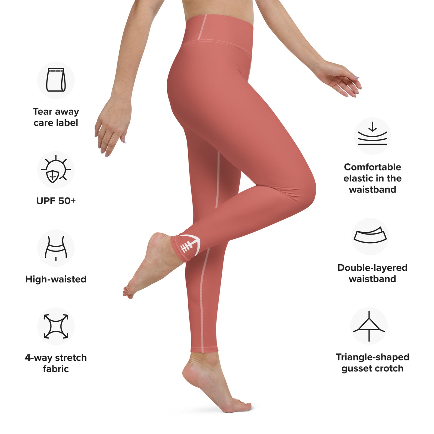 AFA Basics Sunglo Solid Yoga Leggings