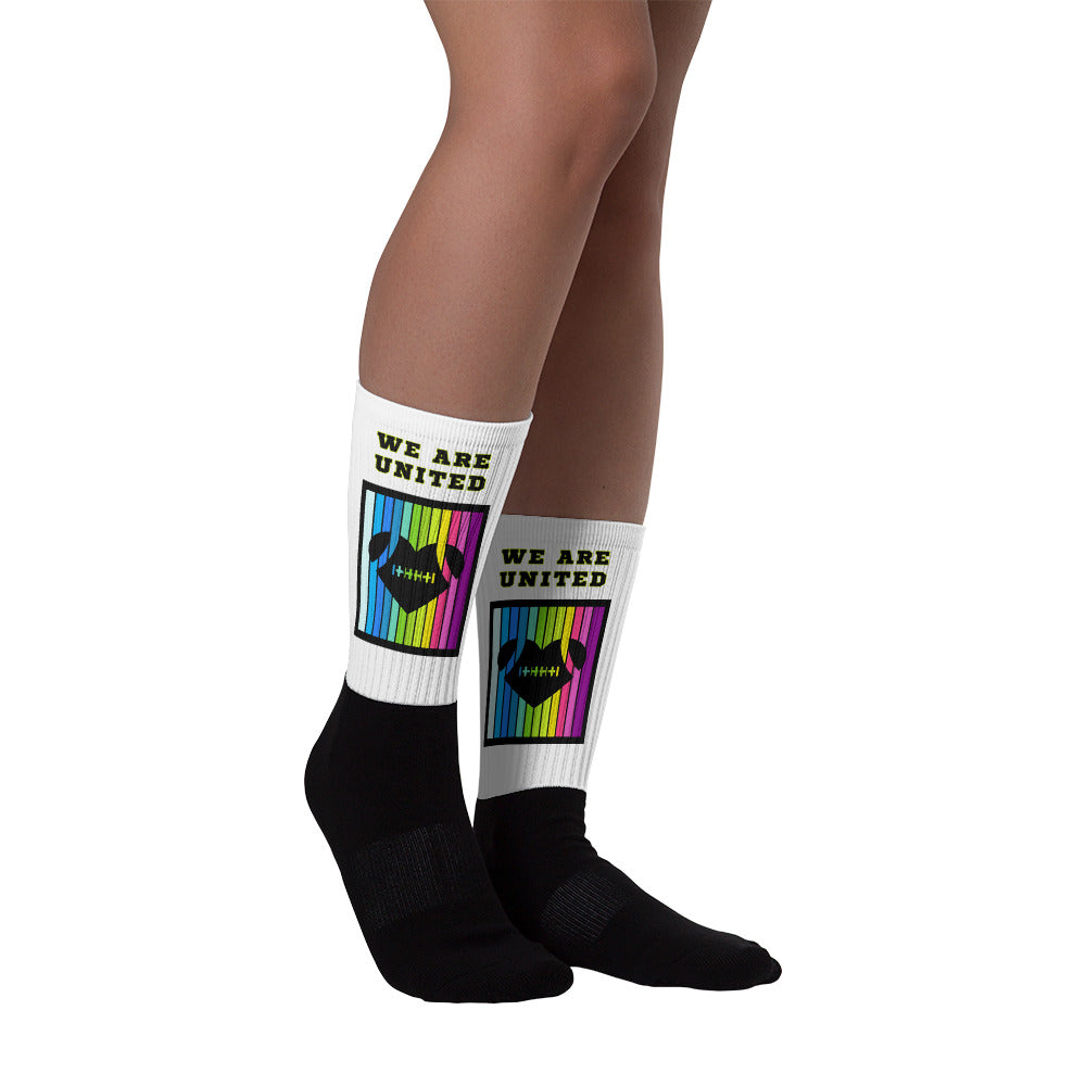 AFA PRIDE Rainbow Heart We Are United Socks