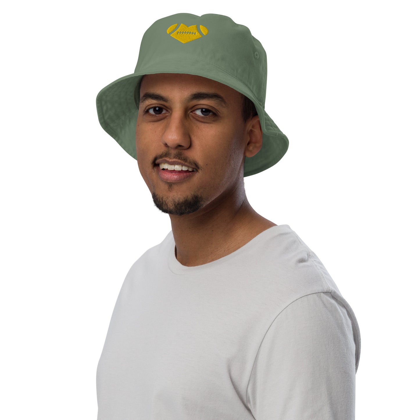 AFA Heart Embroidered Organic bucket hat