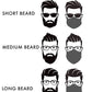 L – XXXL (2XL -3XL) EXTRA LARGE BEARD FACE COVER – FILTER + CARRYING STRAP