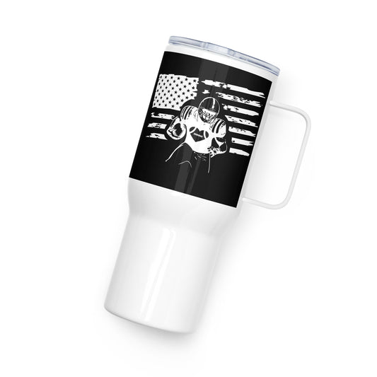 AFA Premium American Football Travel mug with a handle