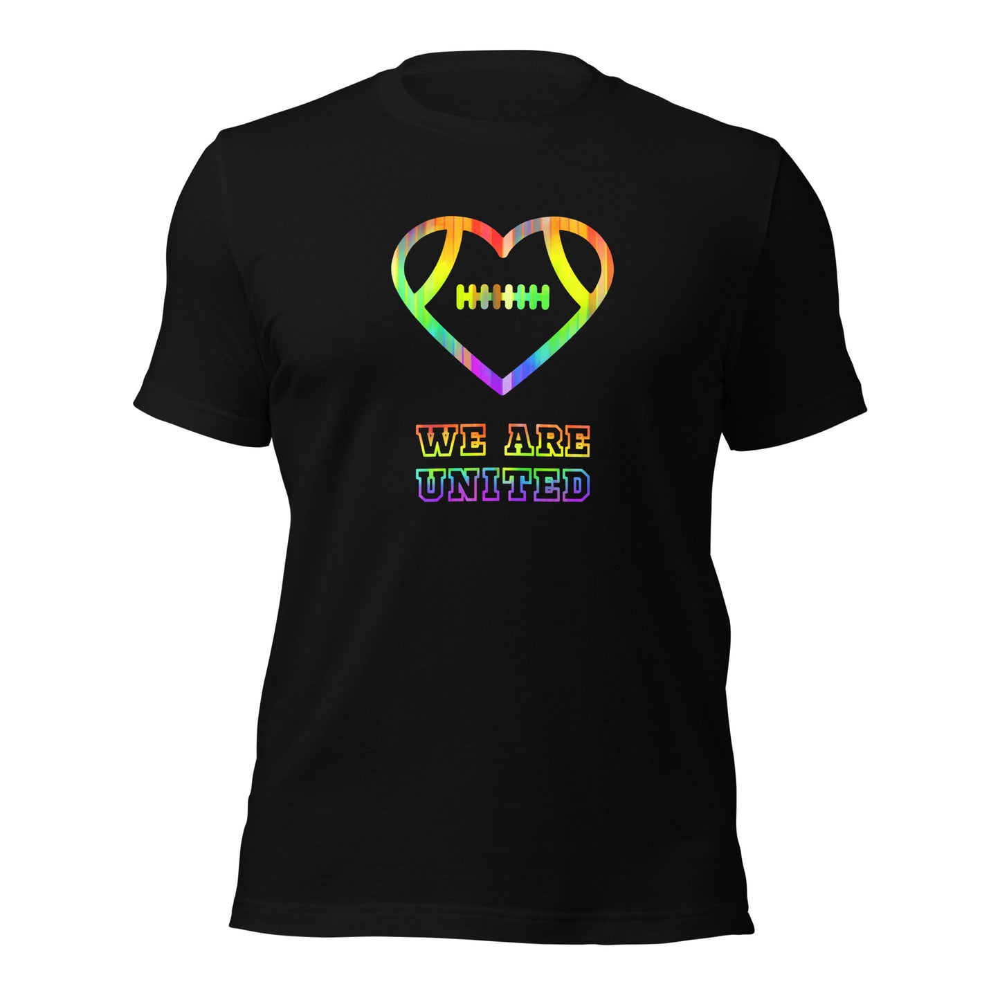 AFA PRIDE rainbow Heart We Are United Hallow Unisex T-shirt