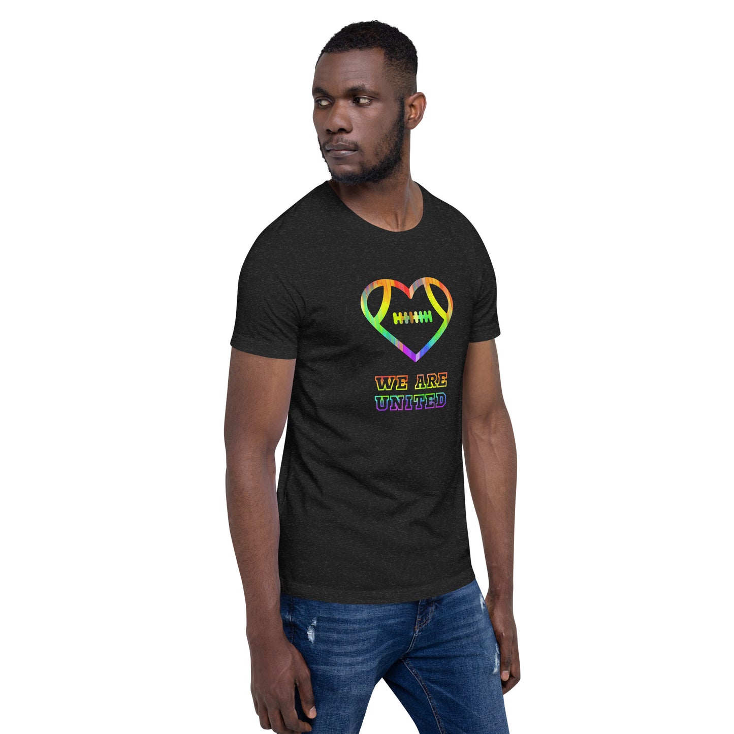 AFA PRIDE rainbow Heart We Are United Hallow Unisex T-shirt