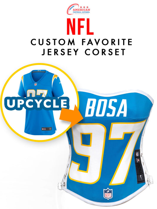 Custom Favorite Jersey NFL Football Team Corset Bustier Top